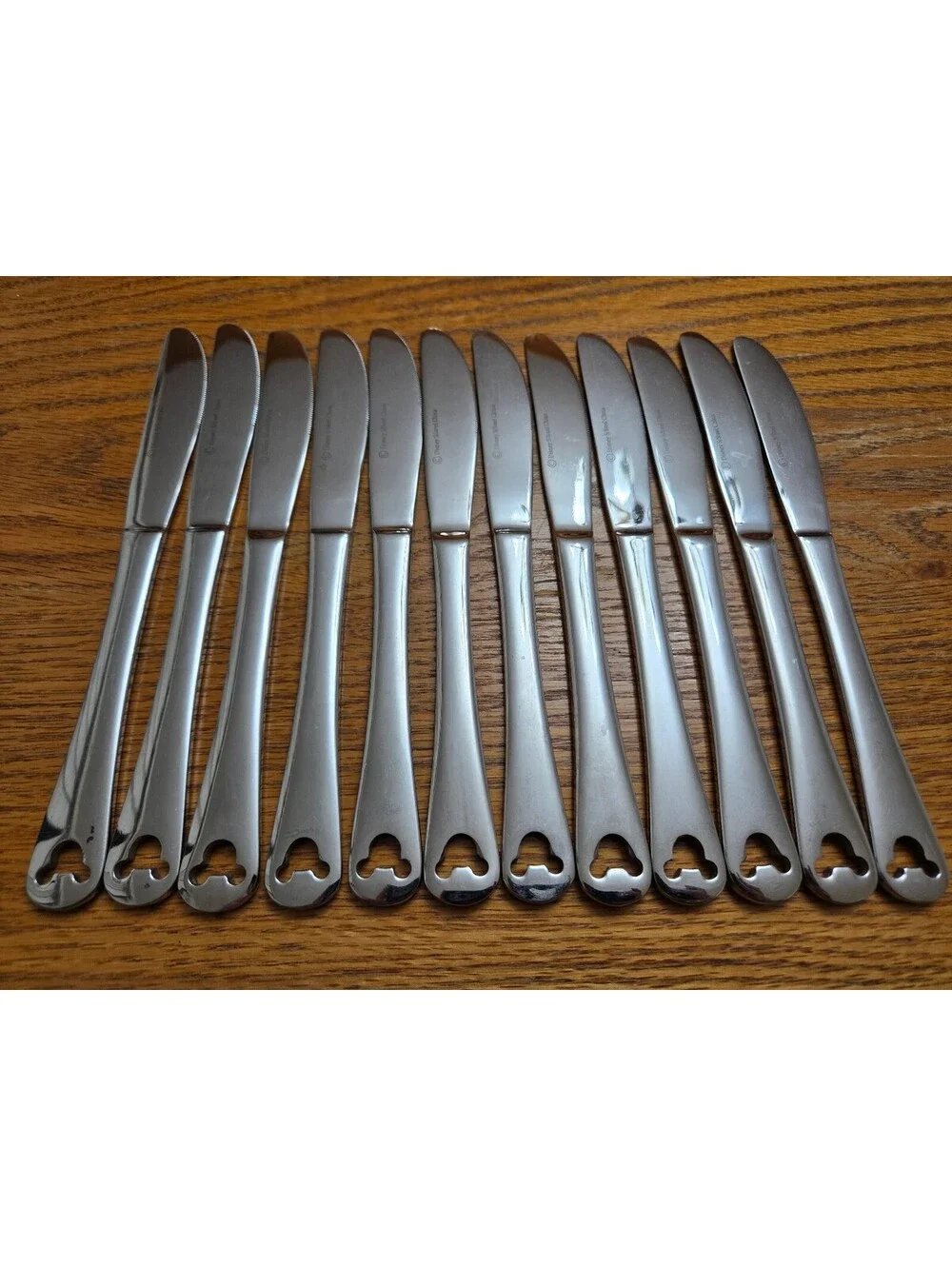 Disney Parks Mickey Mouse 12 Piece Stainless Steel Silverware butter knife set